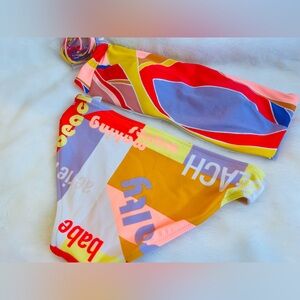 NEW! Beautiful Aerie Multicolor Swim Bikini Top M and Bottom XS!